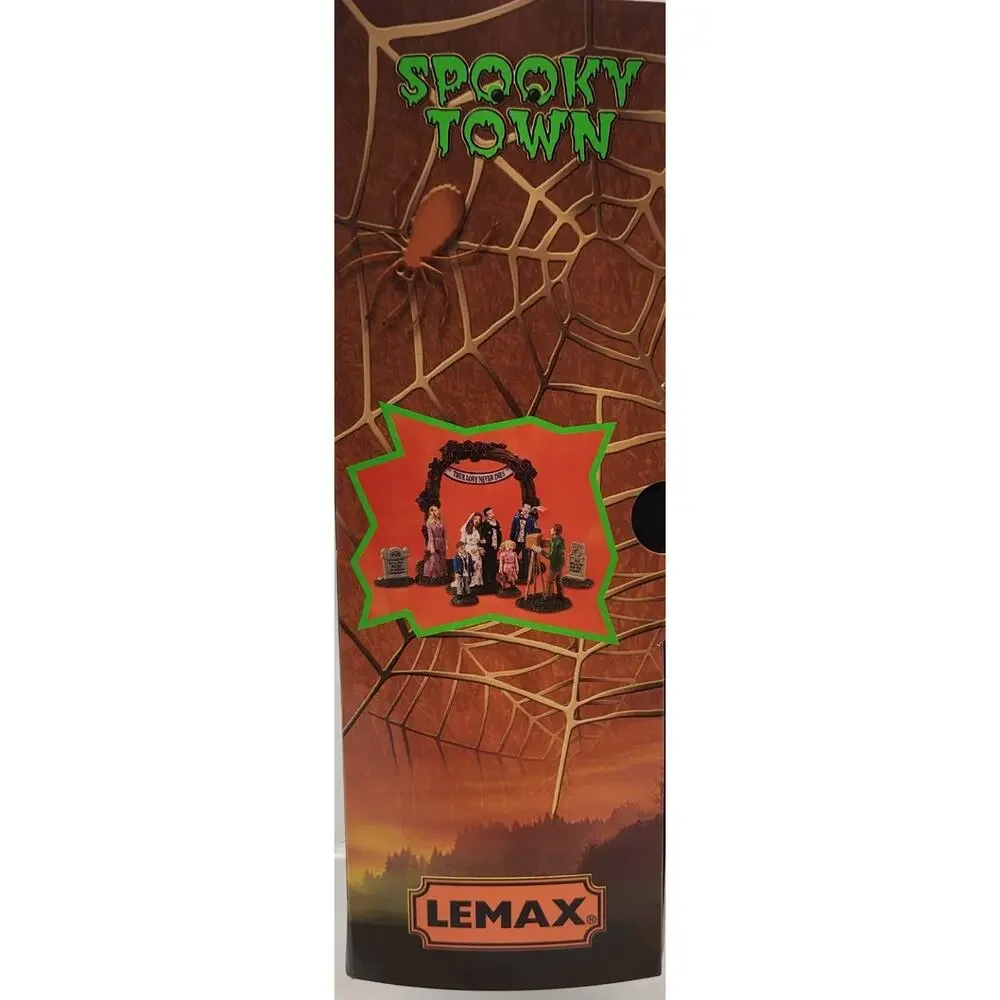 Lemax Spooky Town 2022 #23587 Zombie Wedding Party Table Top Figures NIB